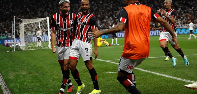 Calleri e Lucas Moura, do São Paulo