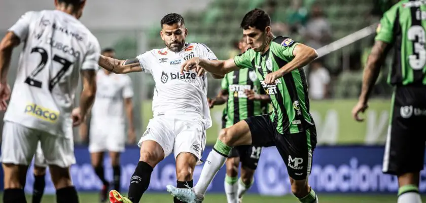 América-MG x Santos se enfrentaram pela Série B