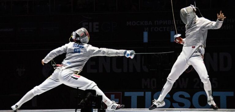 Fencing glossary: touche, fleche, setback and more