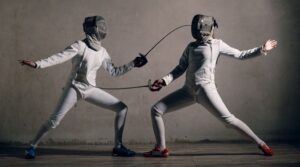 Fencing glossary: touche, fleche, setback and more