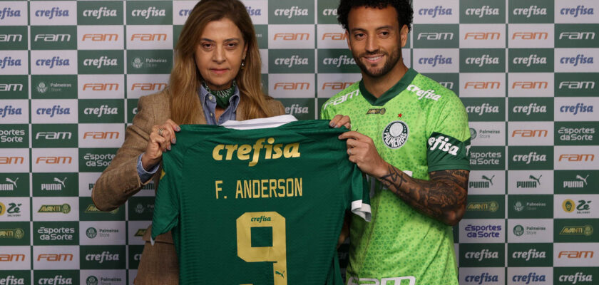 Palmeiras apresenta hoje o meia Felipe Anderson