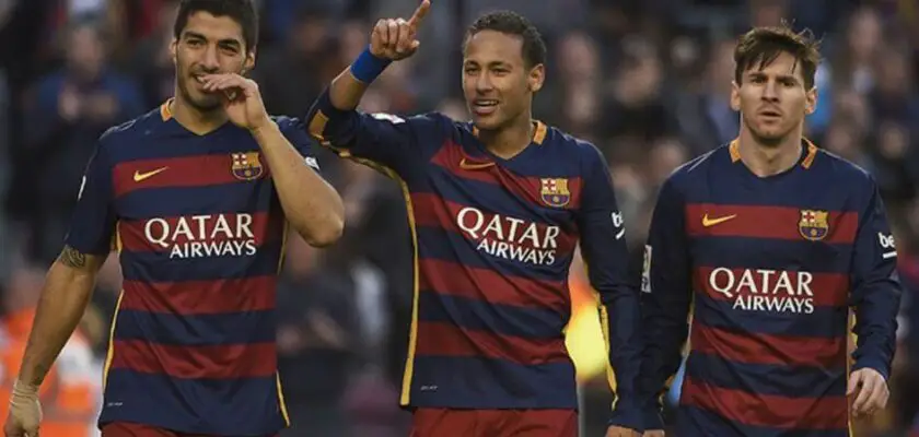 Suárez, Neymar e Messi no Barcelona